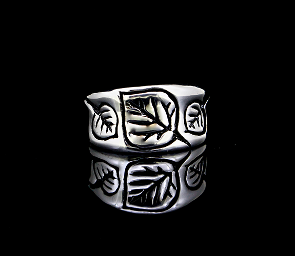 "Aspen Leaves" Sterling Silver Ring - Jeff Mckenzie | PNW Fine Handmade Jewelry